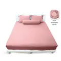 Silky Smooth Bedsheet 800Tc | Super Single - Pink