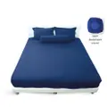 Silky Smooth Bedsheet 800Tc | King - Dark Blue
