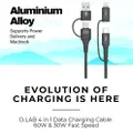D.Lab D.Lab 4-In-1 60W Type C Lightning Charging Cable