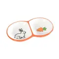 Trustie Small Animal Feeding Bowl-Twin (Orange)