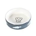 Trustie Small Animal Feeding Bowl-Round Dish (Grey)