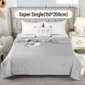 Sweet Home Tencel Jacquard Summer Comforter Quilt - Grey(Ss)
