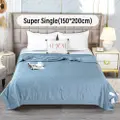 Sweet Home Tencel Jacquard Summer Comforter Quilt - Blue(Ss)