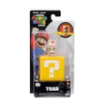 Super Mario Bros. Movie 1.25-In Figure Question Block Toad