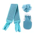 Dodomu 3 In 1 Exfoliation Bath Gloves Set - Blue