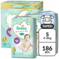 Pampers Premium Baby Diaper Tape S