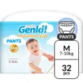 Nepia Genki! Premium Soft Pants M - (7-10Kg) 32 Pc