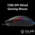 D.Lab Manufacturing 7200 Dpi Wired Gaming Mouse (Gx66)