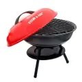 Steve & Leif Red Portable Charcoal Bbq Grill (36Cmx40Cm)