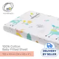 Mothernest 100% Cotton Baby Fitted Sheet - Deer 60X120 Cm