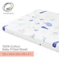Mothernest 100% Cotton Baby Fitted Sheet - Ocean 60X120 Cm