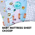 Cheeky Bon Bon Fitted Sheet For Baby Mattress (Playful Whale)