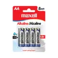 Maxell Alkaline Aa Card Pack Battery 8 Pcs