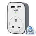 Belkin Surgecube 1 Outlet Surge Protector With 2 Usb Ports