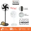 Iona 16 Inch Standing Fan Glsf169 - Black