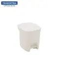 Tramontina Basic Compact Trash Cans White/Pedal