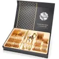 Puritywhite Gold Spoon Fork Cutlery Sets Stainless Steel