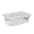 Millionparcel Plastic Food Container 750Ml Set (Rectangular)