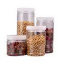 Kjb Happy Life Plastic Food Storage Container 4-Pc Value Pack