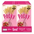 Glico Pocky Strawberry Biscuits Sticks X10 Boxes