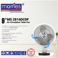 Morries Ms-2816Dcdf 9 Inch 2 In 1 Circulation Desk Fan