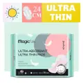 Magic Life Day Wing Thin Ultra Absorbant 100% Us Cotton 24Cm