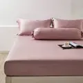 Sweet Home Modal High-End Fitted Bedsheet Set-Qs(Pink)