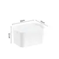 Morilins White Stackable Lidded Plastic Storage Box (S)