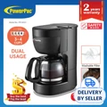 Powerpac 0 65L Coffee Maker & Washable Filter Ppcm301