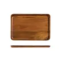 Table Matters Shibumi 12 Inch Acacia Wooden Rectangle Plate