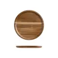 Table Matters Shibumi 8 Inch Acacia Wooden Round Plate