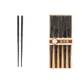 Table Matters Porigon - Carved Chopsticks - Set Of 5 (Black)