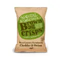 Brown Bag Crisps Cheddar And Onion Crisps