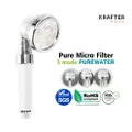 Krafter Purewater Micro Filter Showerhead - Glacier