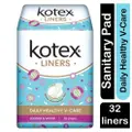 Kotex Daily Healthy V-Care Liners Longer & Wider
