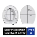 Gladleigh Easy Installation Toilet Seat Cover - Type O