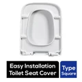 Gladleigh Easy Installation Toilet Seat Cover - Type Square