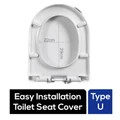 Gladleigh Easy Installation Toilet Seat Cover - Type U