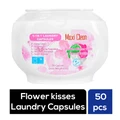 Maxi Clean 5In1 Laundry Capsules Pods - Flower Kisses Tub