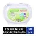 Maxi Clean 5In1 Laundry Capsules Pods - Freesia & Pear Tub