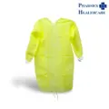 Assure Isolation Gown Yellow 38Gsm Knitted Cuff