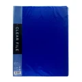 Sun Note A4 Clear File Holder Book 40 Pockets (Blue)
