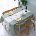 Sweet Home Waterproof Table Cloth-Green Elk