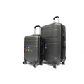 Navy Set Of 20+28Inch Groovy Abs Expandable Luggage