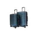 Blue 20+24In Abs+Pc Expandable Antitheft Zipper Luggage