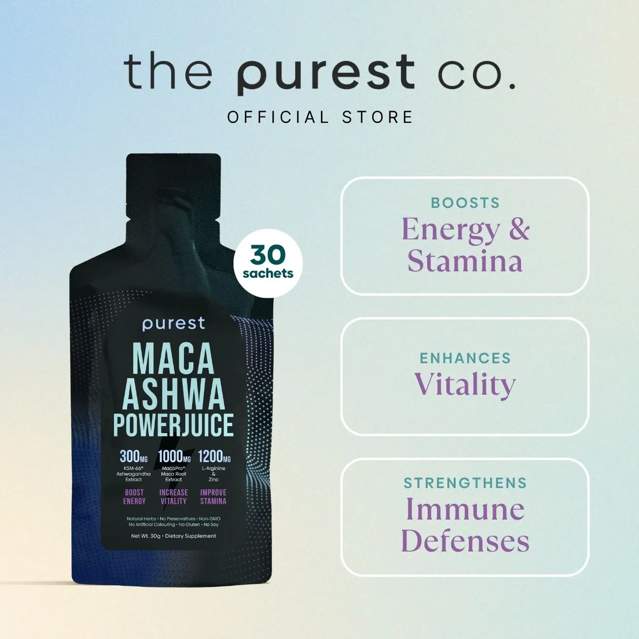 The Purest Co Maca Ashwa Powerjuice