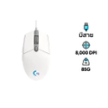 เมาส์ Logitech G102 LIGHTSYNC Gaming Mouse White