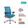 เก้าอี้สุขภาพ Steelcase Think v2 Platinum Ergonomic Chair Blue