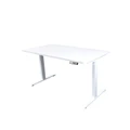 โต๊ะปรับระดับ Bewell Ergonomic 75x140 Adjustable Desk White Top + White Frame