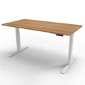 โต๊ะปรับระดับ Ergotrend Sit 2 Stand GEN3 (Premium dual motor) 70x120 Adjustable Desk Capucino Top + White Frame